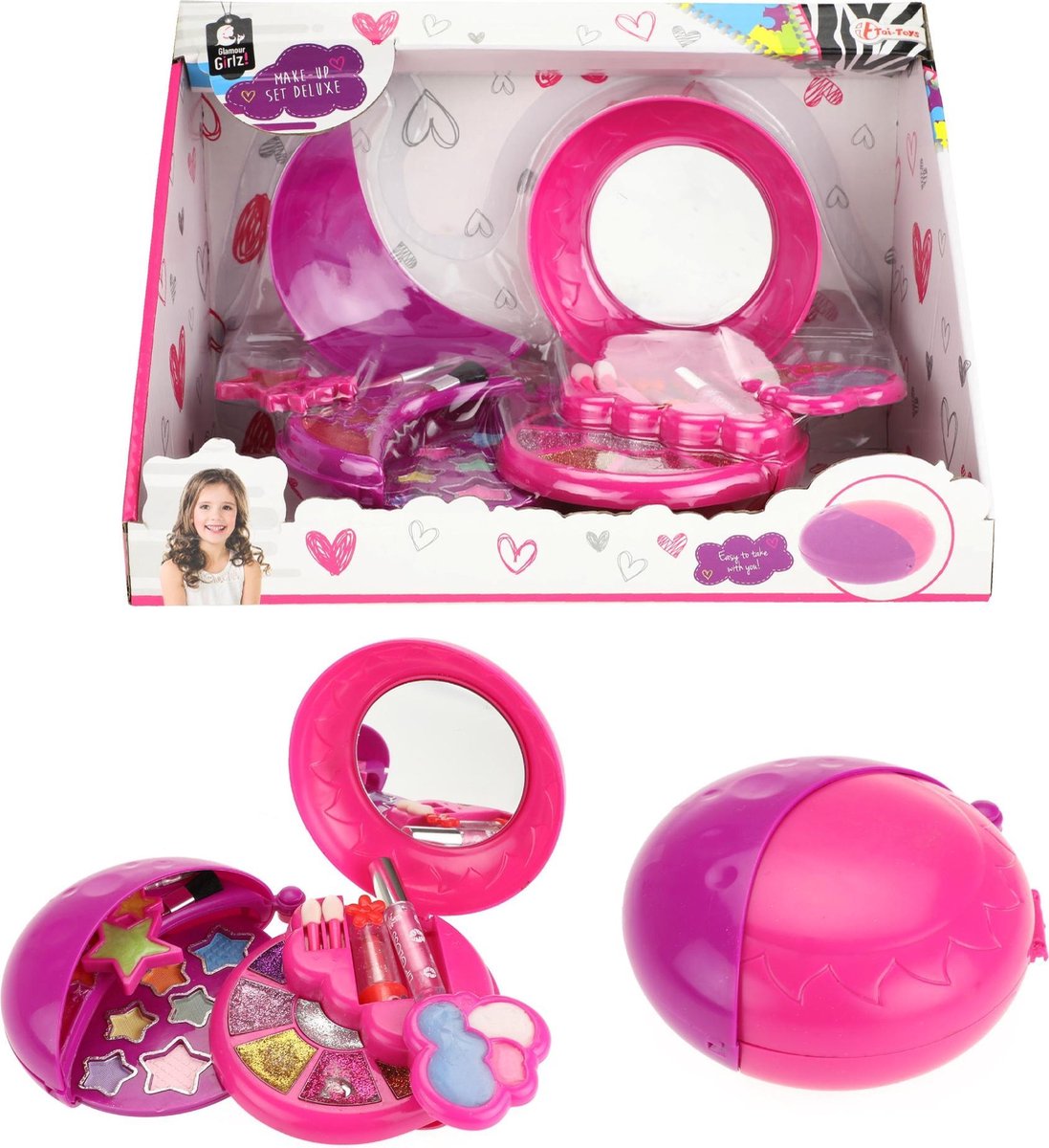 Toi-Toys Toi Toys make upset deluxe 25 cm - Roze