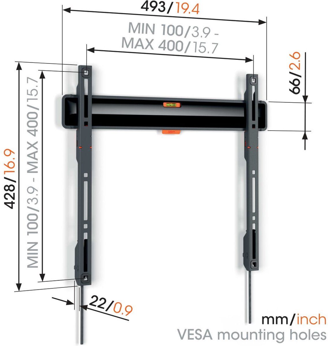 Vogels Vogel's Comfort 3405 - Zwart