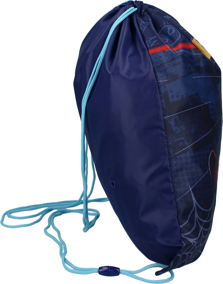 Marvel gymtas Spider Man Bring It On 44 x 37 cm donker - Blauw