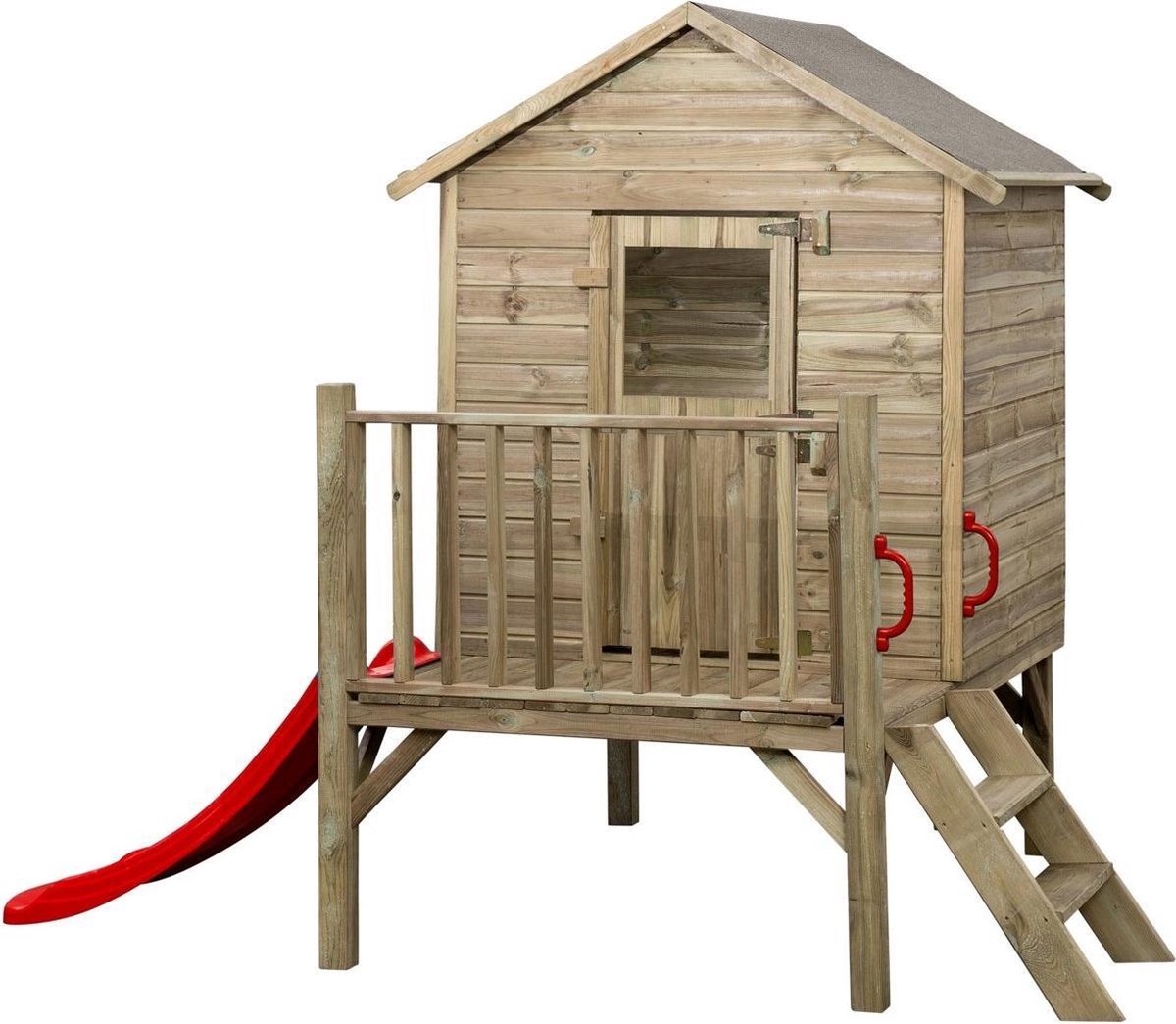 Swing King speelhuisje Camilla met glijbaan 171x180x217cm FSC hout