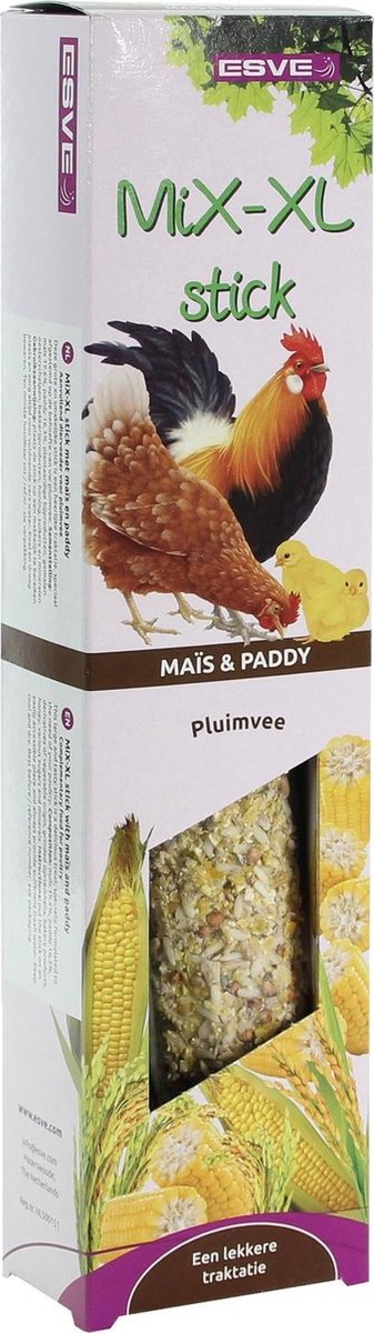 Esve Mix-Xl Stick Pluimvee - Kippenvoer - Mais Rijst 0.219 kg per stuk