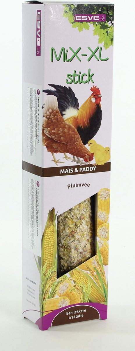 Esve Mix-Xl Stick Pluimvee - Kippenvoer - Mais Rijst 0.219 kg per stuk