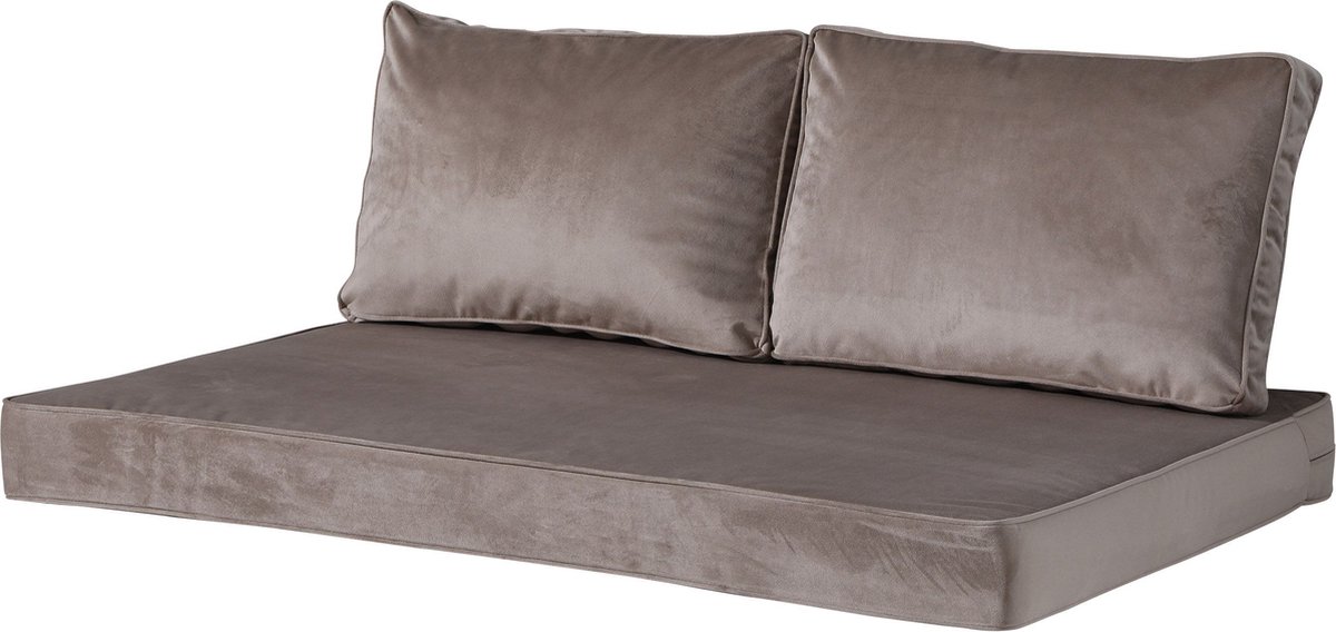 Madison Lounge Kussen Velvet 120 x 80 cm - Bruin