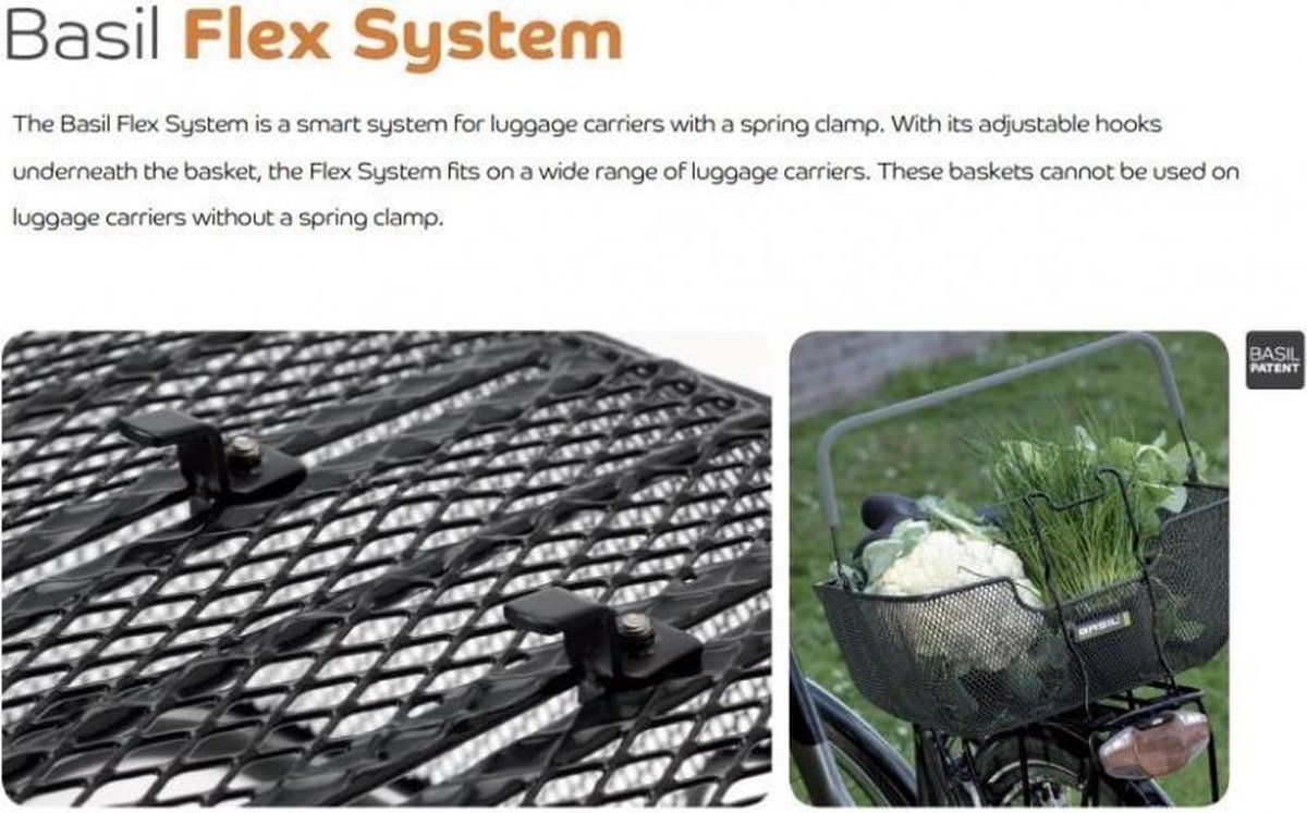 Basil Fietsmand Achter Base Afneembaar 34 Liter - Zwart