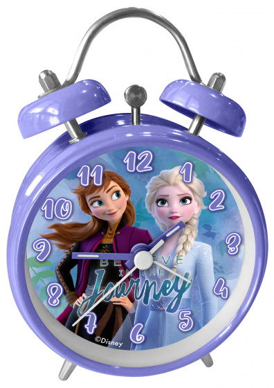 Disney wekker Frozen II junior 9 x 13 cm staal - Paars