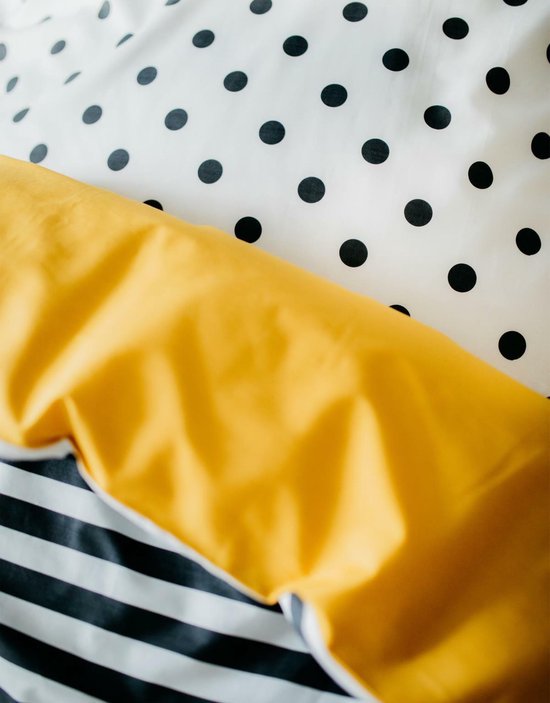 Covers & Co Double Trouble Dekbedovertrek 200 x 220 cm - Zwart