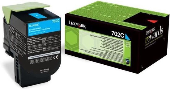 Lexmark 702C Toner Return Prog/Cyan