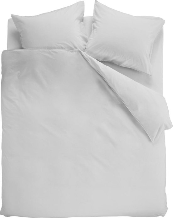 Beddinghouse Dekbedovertrek Basic Light Grey-240x200/220 - Grijs