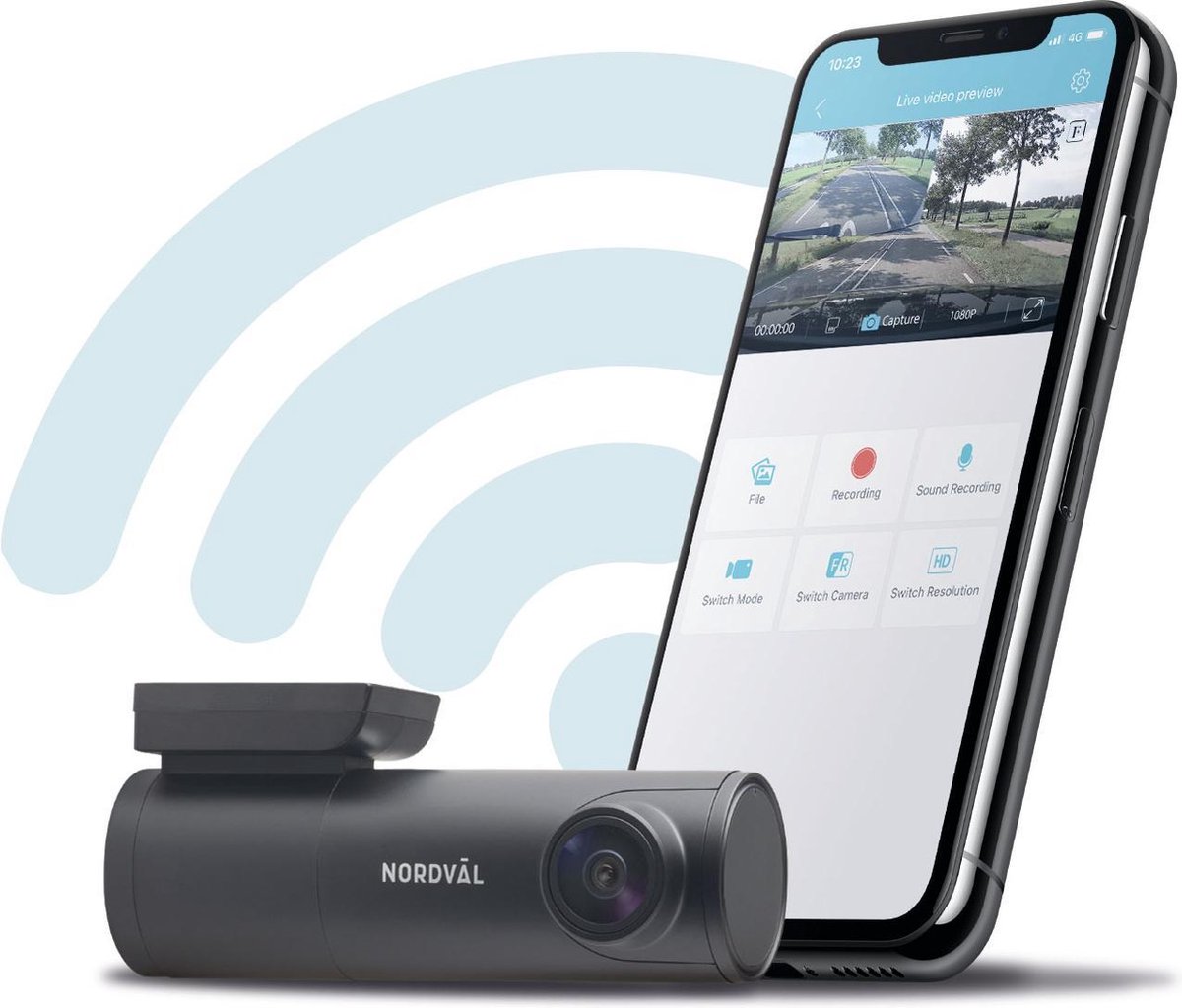 Nordväl DC102-4K WiFi Dashcam 32GB