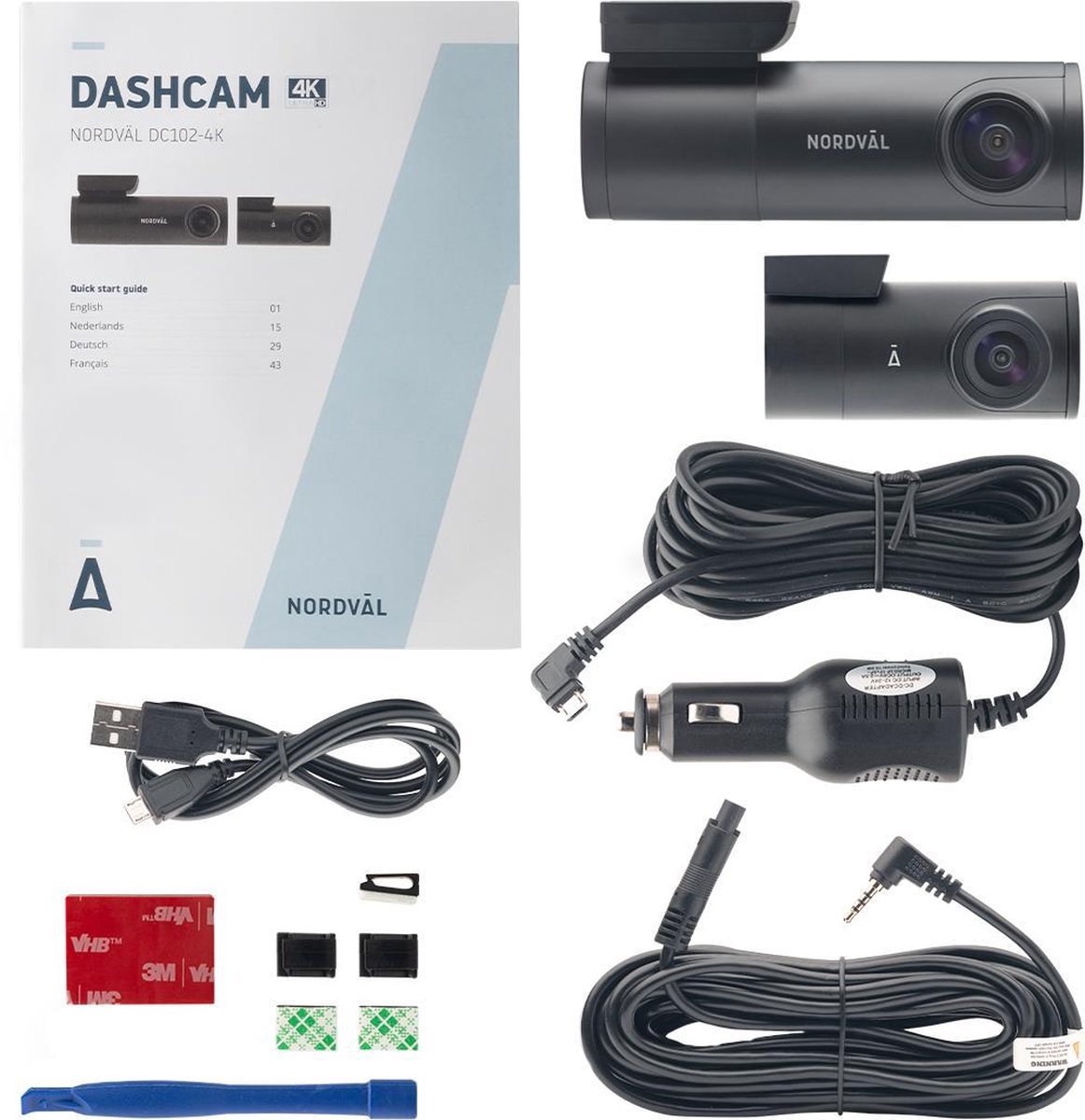 Nordväl DC102-4K WiFi Dashcam 32GB
