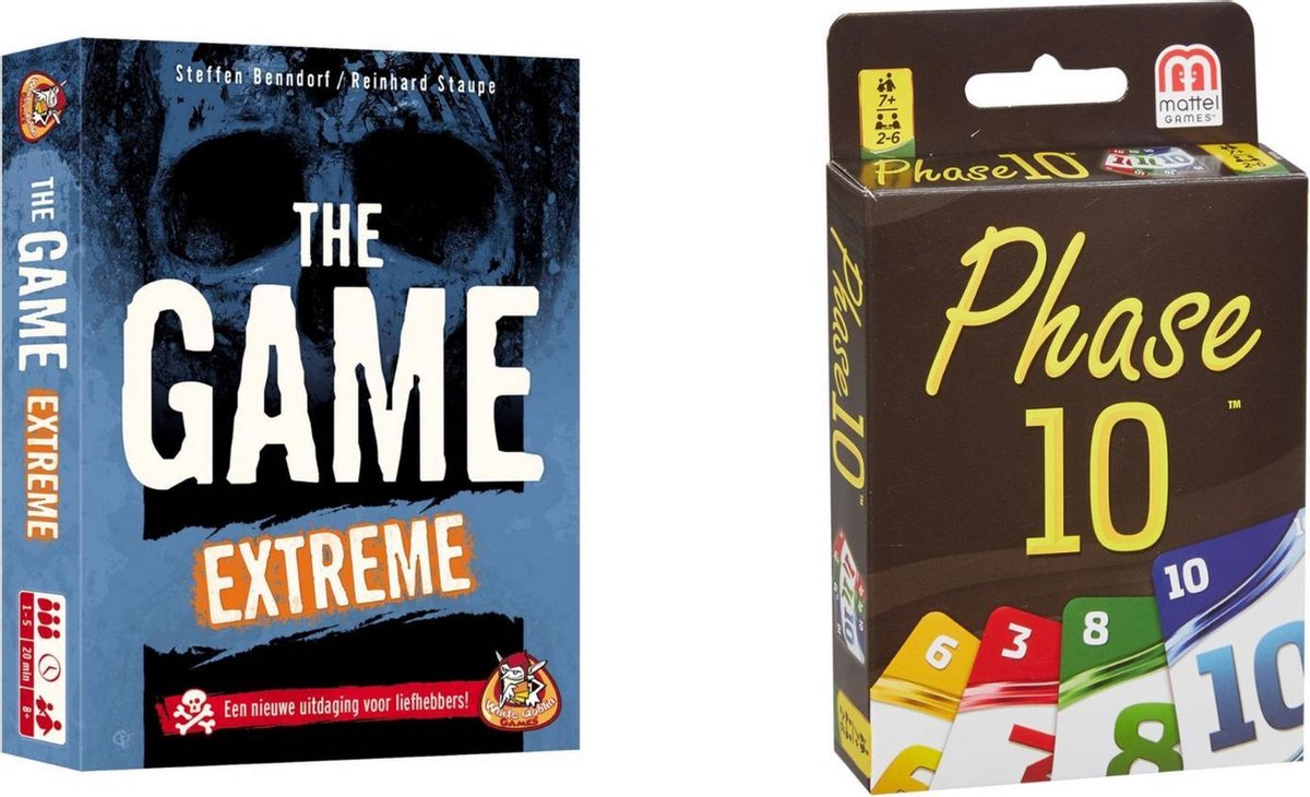 Mattel Spellenbundel - Kaartspel - 2 Stuks - The Game Extreme & Phase 10