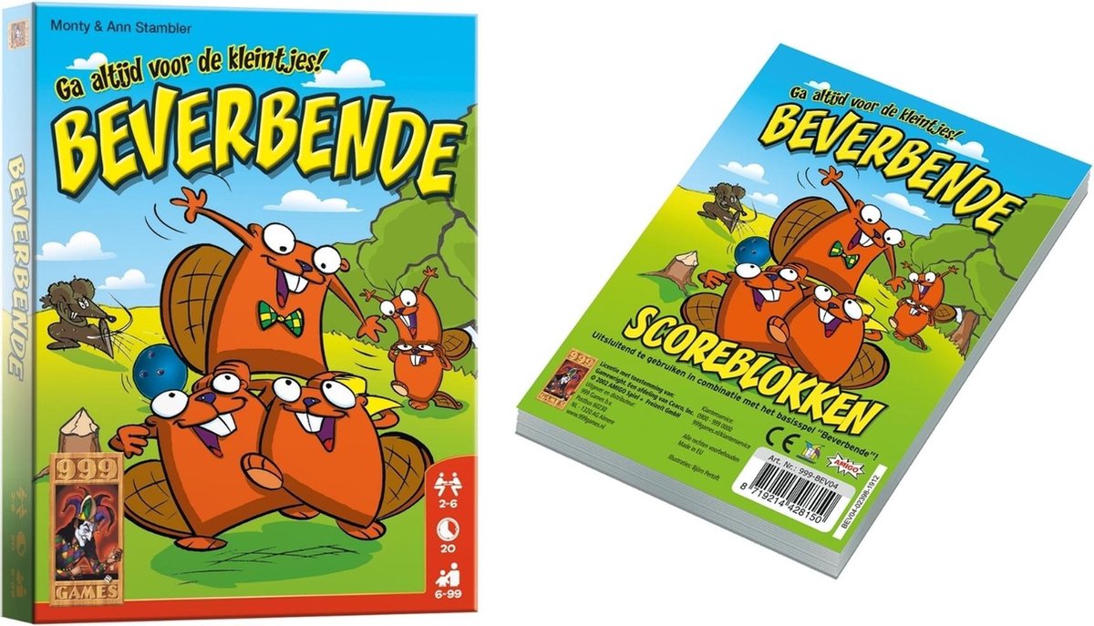 Spellenset - 2 Stuks - Beverbende - Basisspel & Scorebloks 3 Stuks