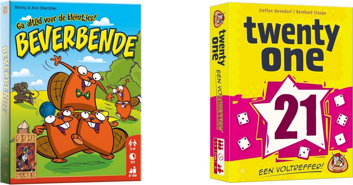 Spellenset - Bordspel - 2 Stuks - Beverbende & Twent One