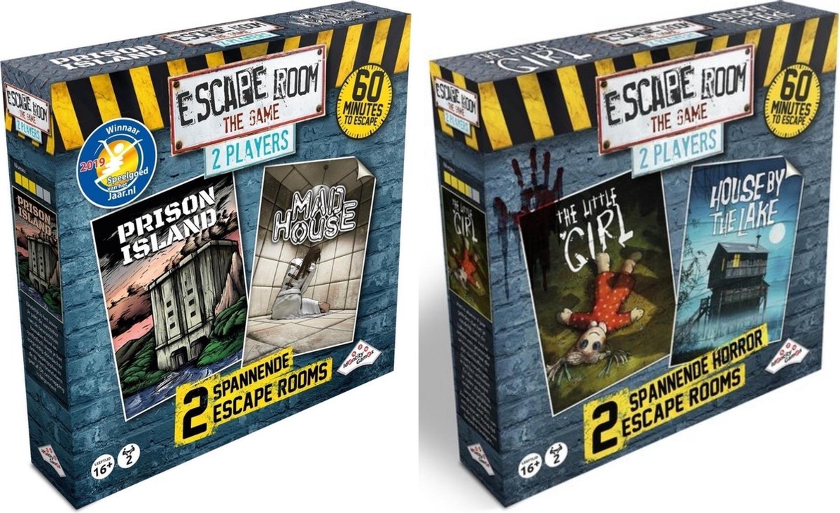 Identity Games Escape Room Uitbreidingsbundel - 2 Stuks - Uitbreiding Mad House & Uitbreiding 2 Player Horror
