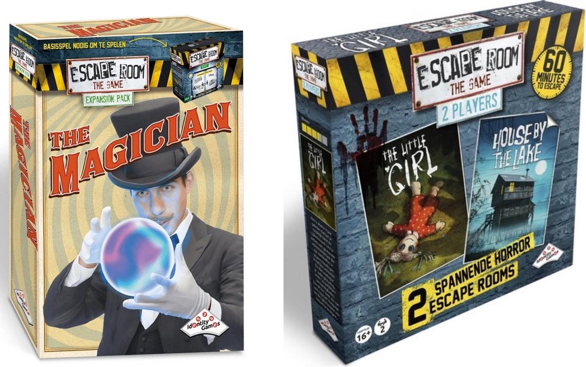 Identity Games Escape Room Uitbreidingsbundel - 2 Stuks - Uitbreiding Magician & Uitbreiding 2 Player Horror