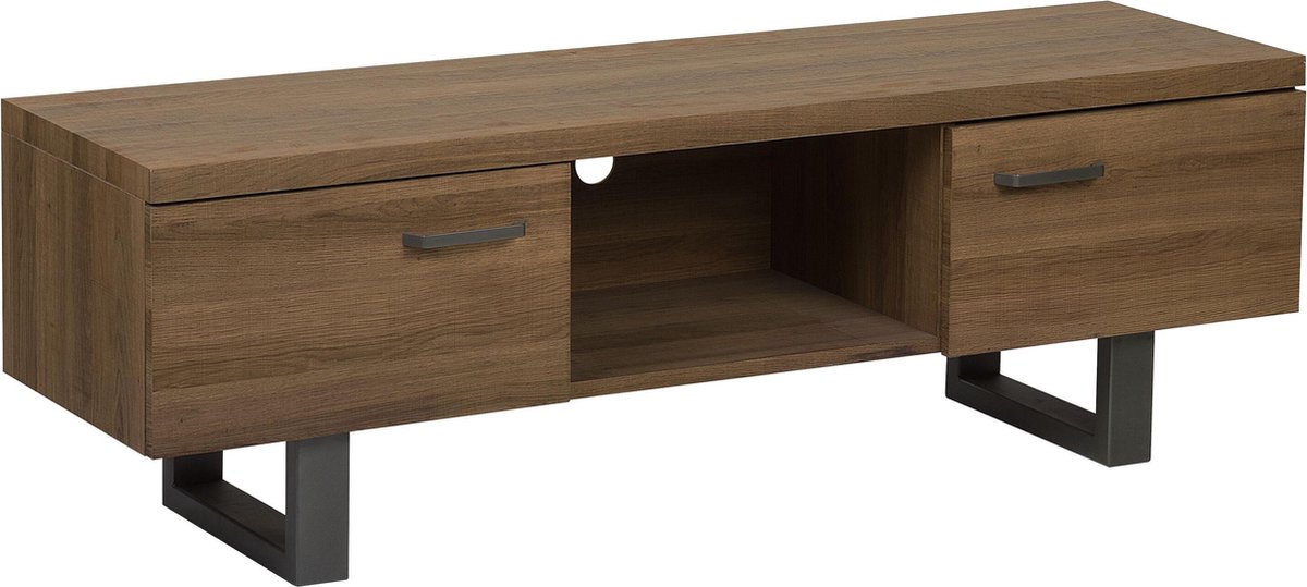 Beliani Timber - Tv-meubel-donkere Houtkleur-mdf - Marrón