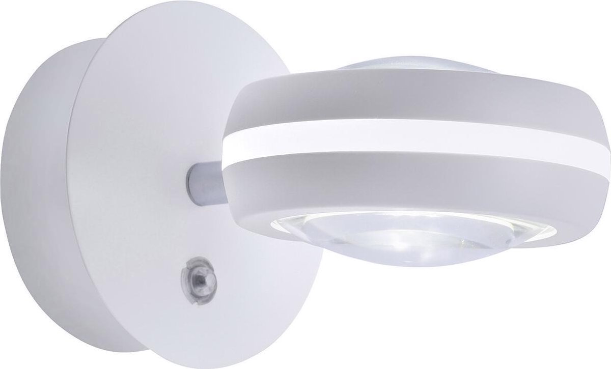 BES LED Led Wandlamp Wiz - Smart Led - Trion Visitas - 6w - Aanpasbare Kleur - 2-lichts - Rond - Mat - Aluminium - Wit