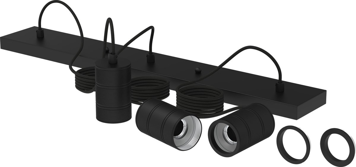 Calex Retro Hanglamp - Zwart