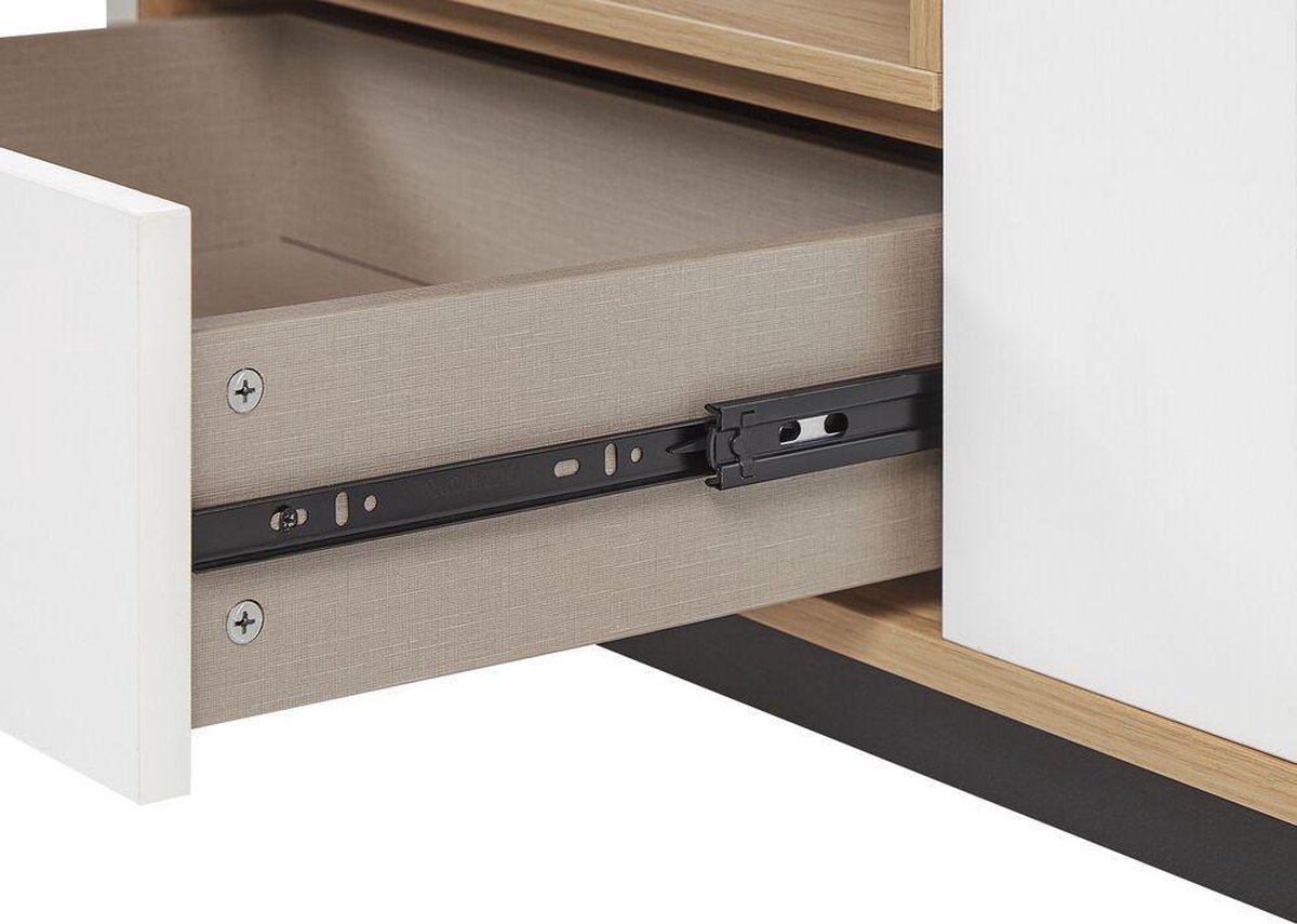 Beliani Itaca - Tv-meubel-lichte Houtkleur-vezelplaat - Bruin