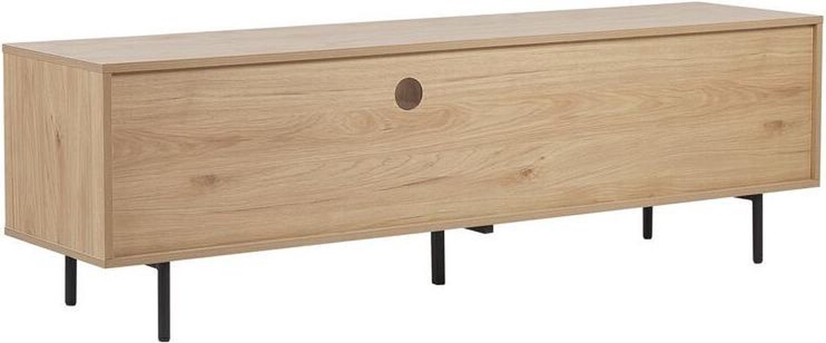 Beliani Itaca - Tv-meubel-lichte Houtkleur-vezelplaat - Bruin