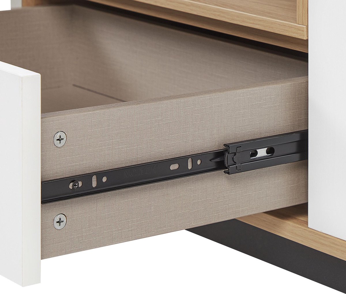 Beliani Itaca - Tv-meubel-lichte Houtkleur-vezelplaat - Bruin