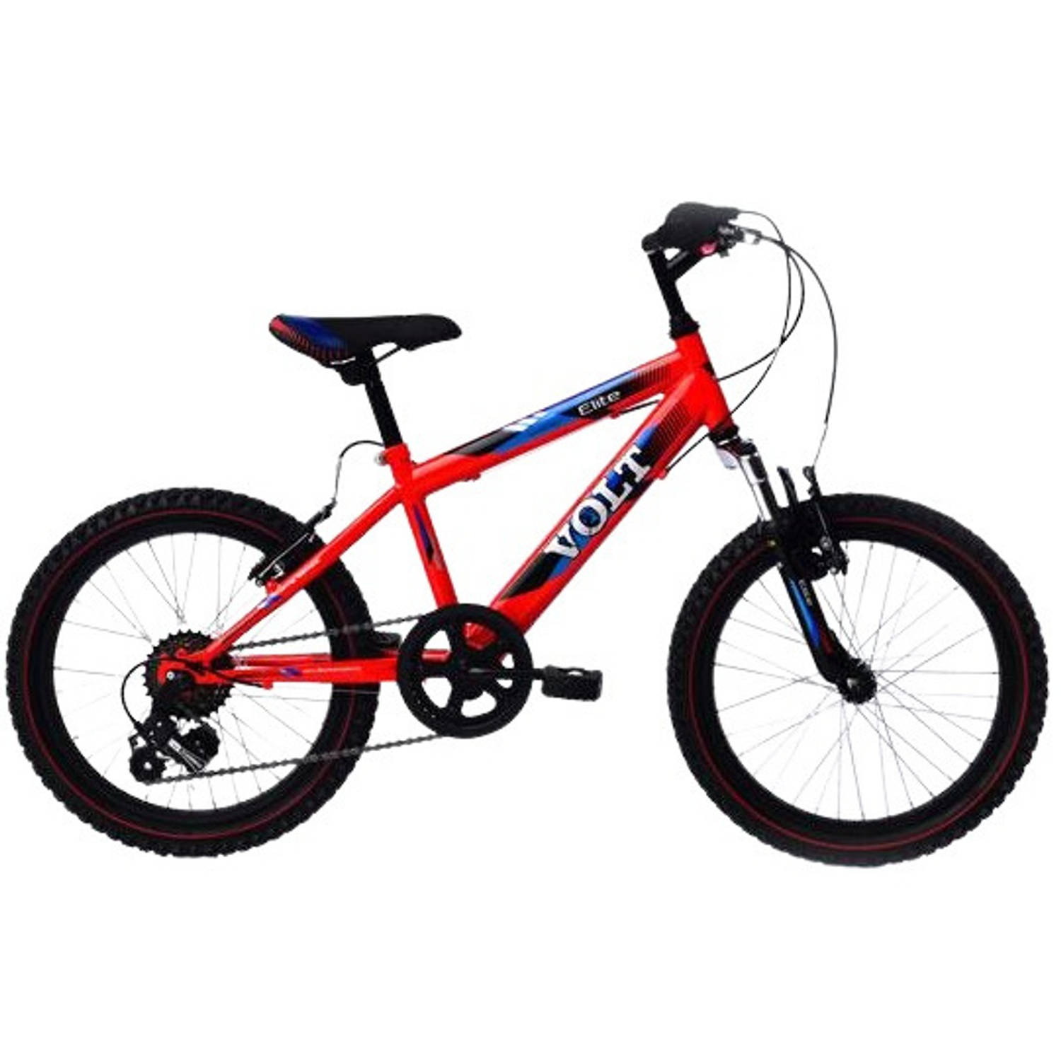 ELITE Volt Hardtail Mountainbike 20 Inch Jongens 6v Knijprem - Rood