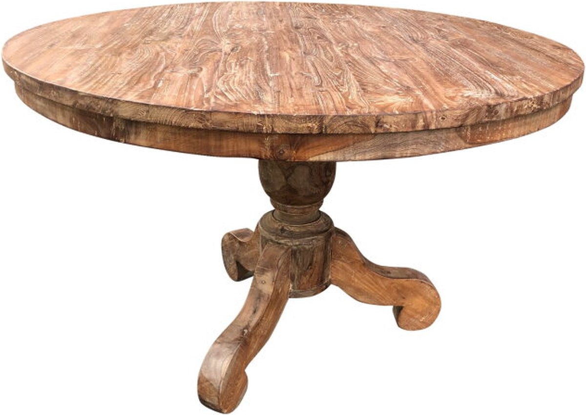 Livingfurn - Eettafel - Dk Round 140 Cm - Bruin