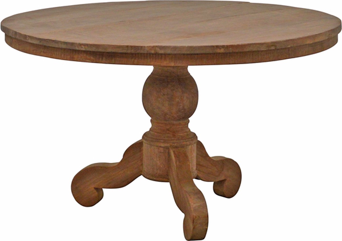 Livingfurn - Eettafel - Dk Round 140 Cm - Bruin