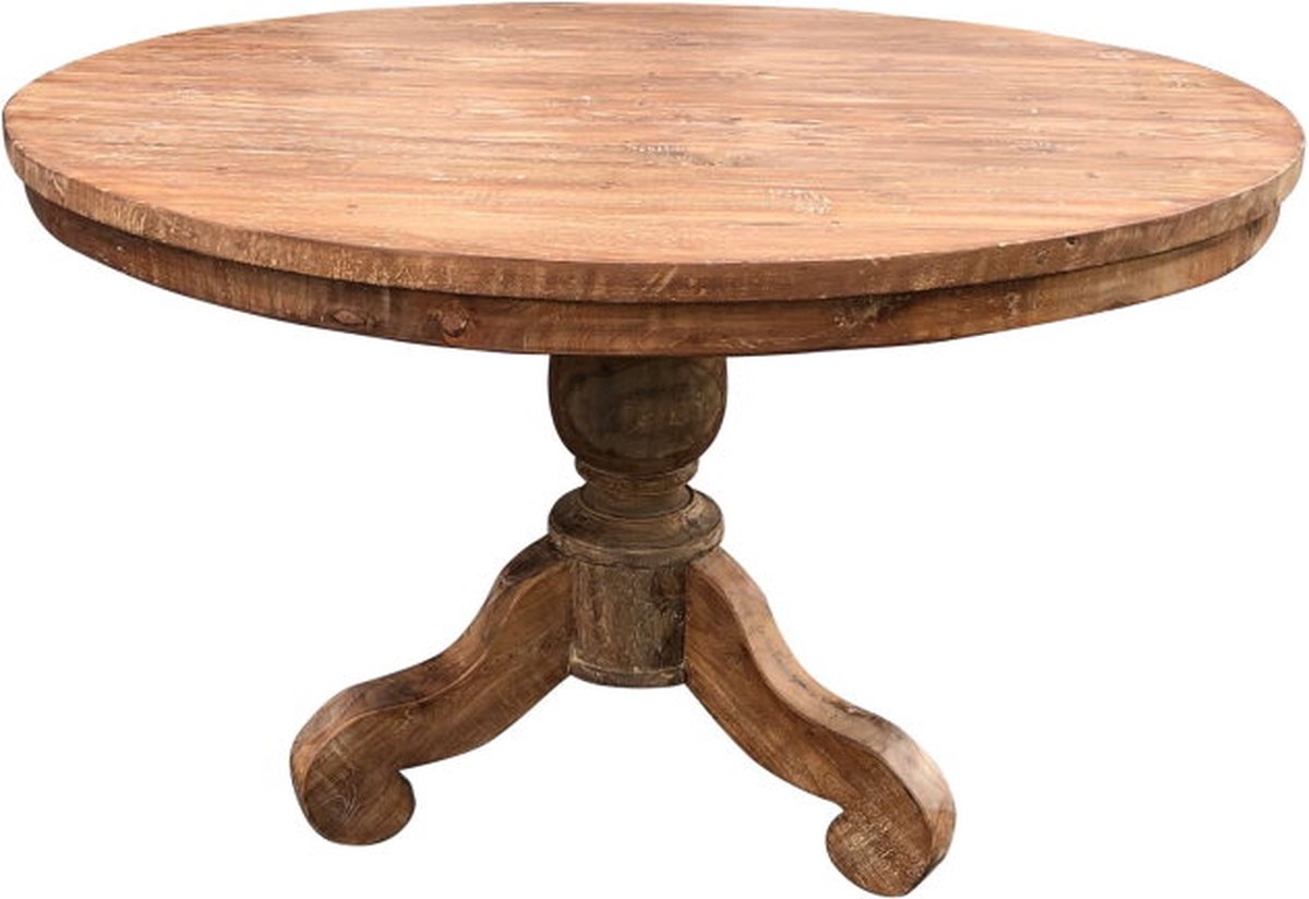 Livingfurn - Eettafel - Dk Round 140 Cm - Bruin