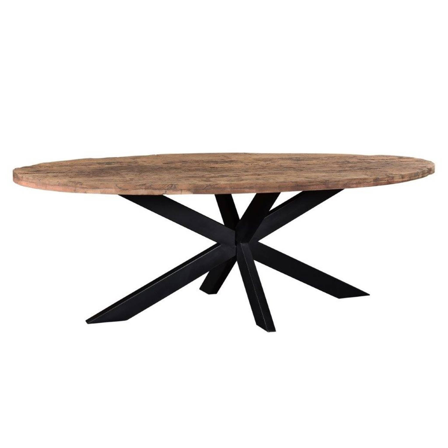 Livingfurn - Eettafel - Dakota Oval 240 Cm - Zwart