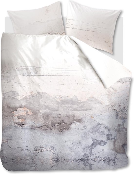 At Home With Marieke Dekbedovertek Sense Natural-200x200/220 - Grijs