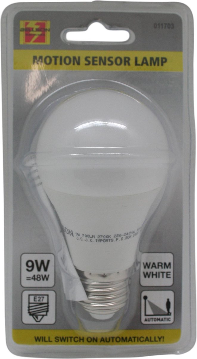 Bellson Led lamp Met Geïntegreerde Bewegingssensor - E27 Warm - Wit