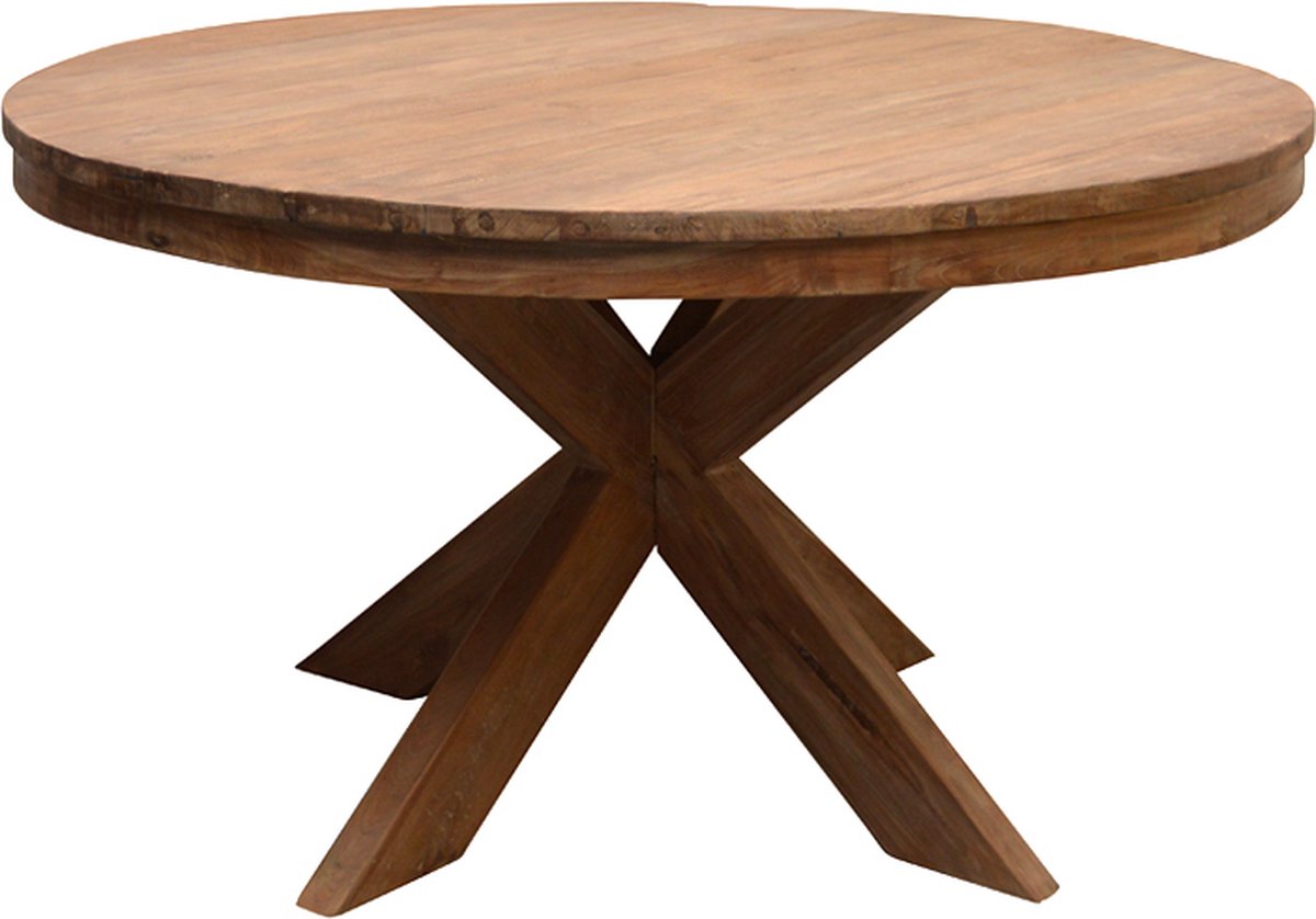 Livingfurn - Eettafel - Dk Beek Round 130 Cm - Bruin