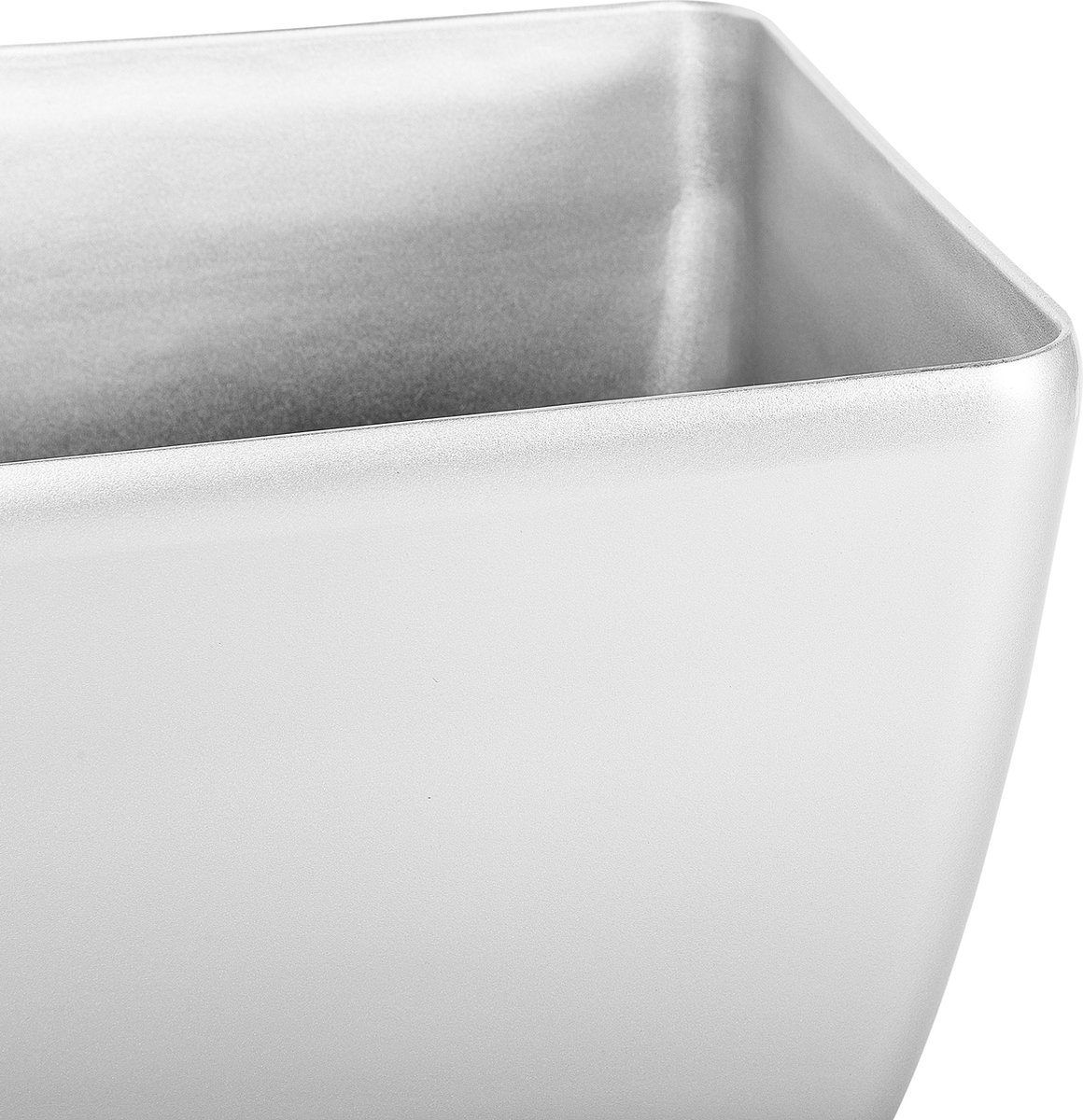 Beliani Astras - Bloempot-zilver-klei-vezelmengsel - Silver