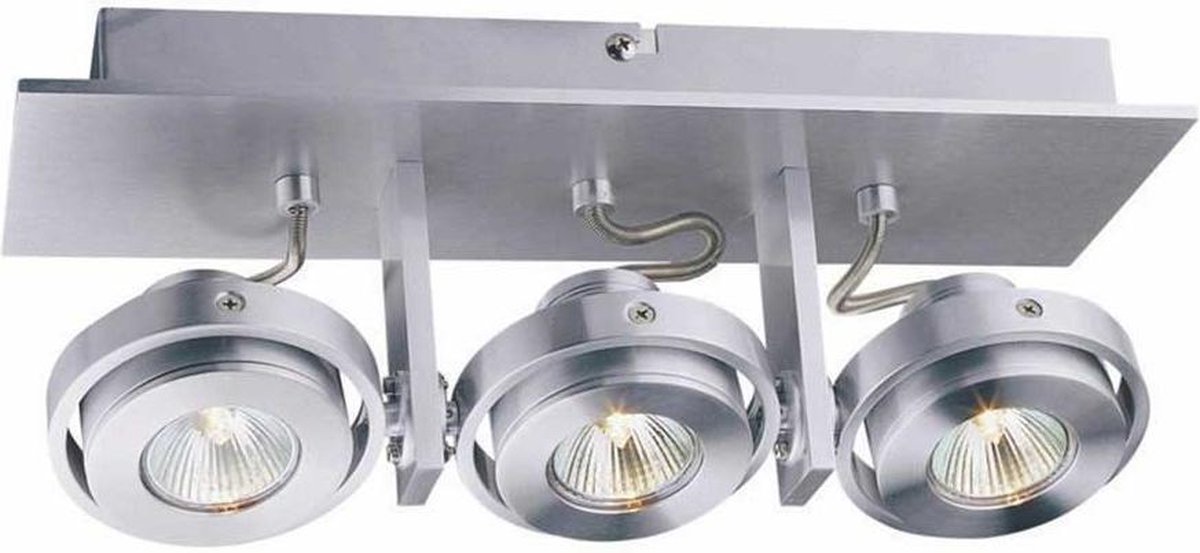 Lamponline Spot Meist 3 Lichts Aluminium - Silver