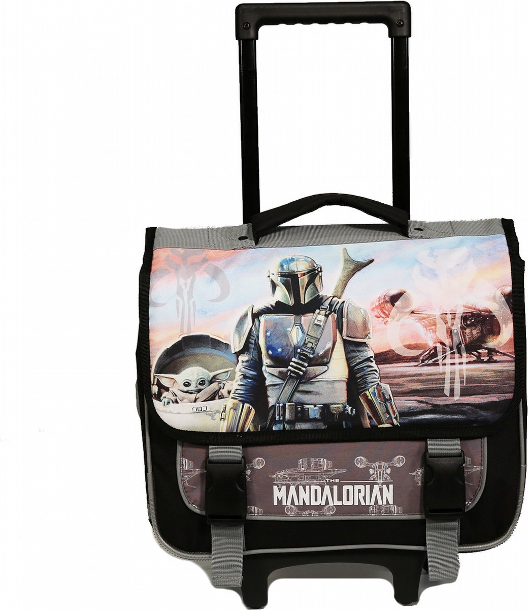 Star Wars Trolley Boekentas 38 Cm Manalorian - Zwart