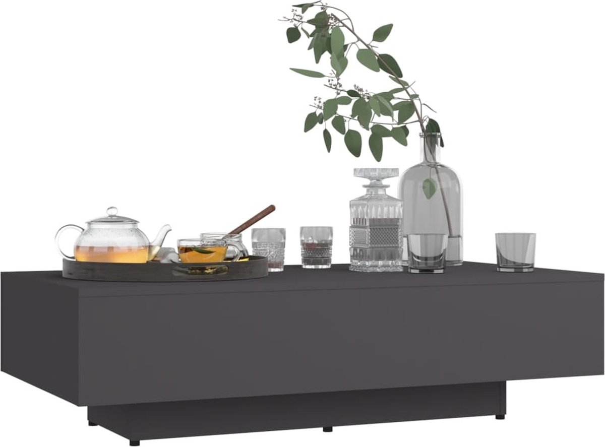 Vidaxl Salontafel 115x60x31 Cm Spaanplaat - Grijs