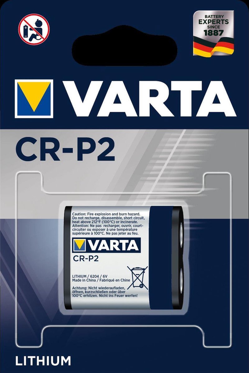 Varta Batterij Lithium Foto Crp2 6v 6204301401