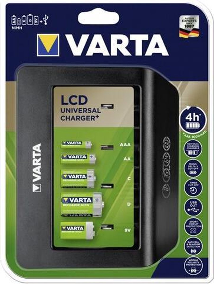 Varta Lcd Universele Batterijlader 57688101401