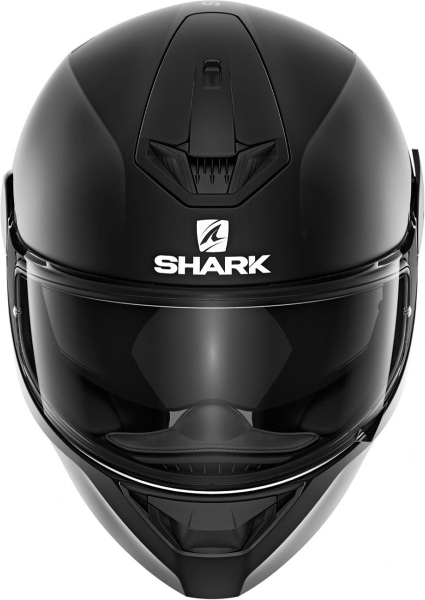 Shark D-skwal 2+ Integraalhelm - Bivakmuts - Mat - Zwart