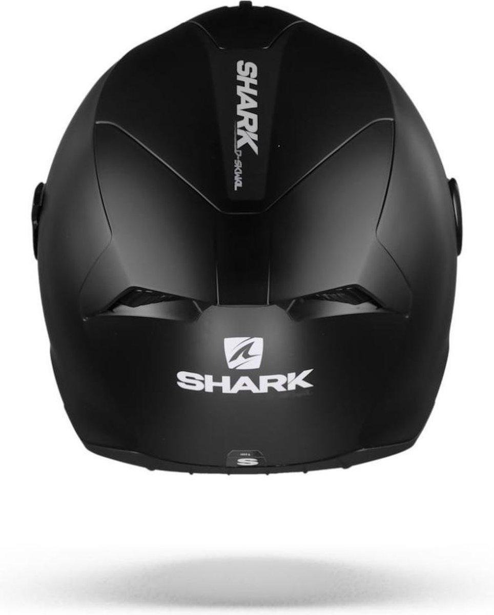 Shark D-skwal 2+ Integraalhelm - Bivakmuts - Mat - Zwart