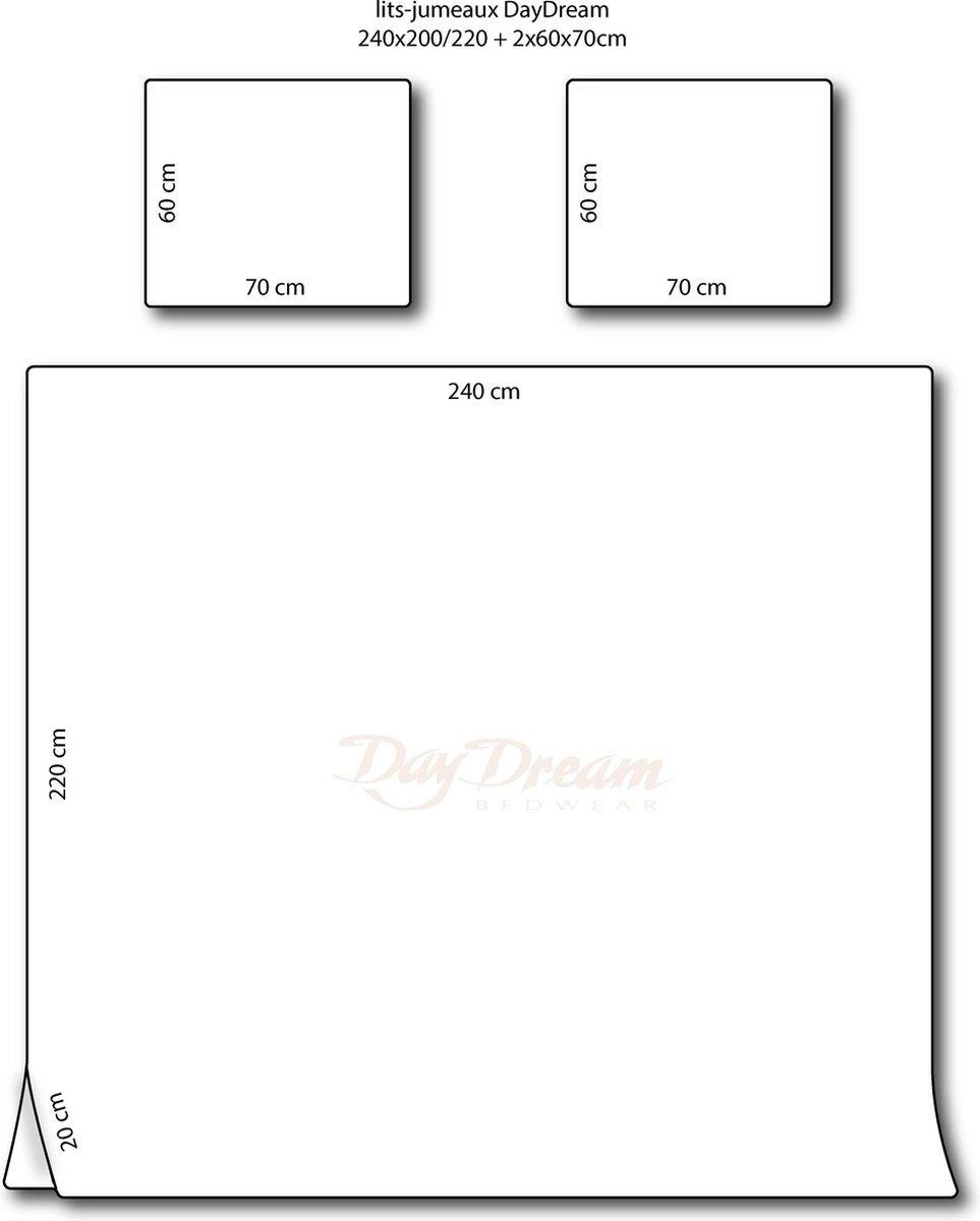Day Dream Daydream Dekbedovertrek Phil-240 X 200/220 Cm - Grijs