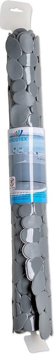 Grijze Anti-slip Douche Mat 53 X 53 Cm Vierkant - Badmatjes - Grijs