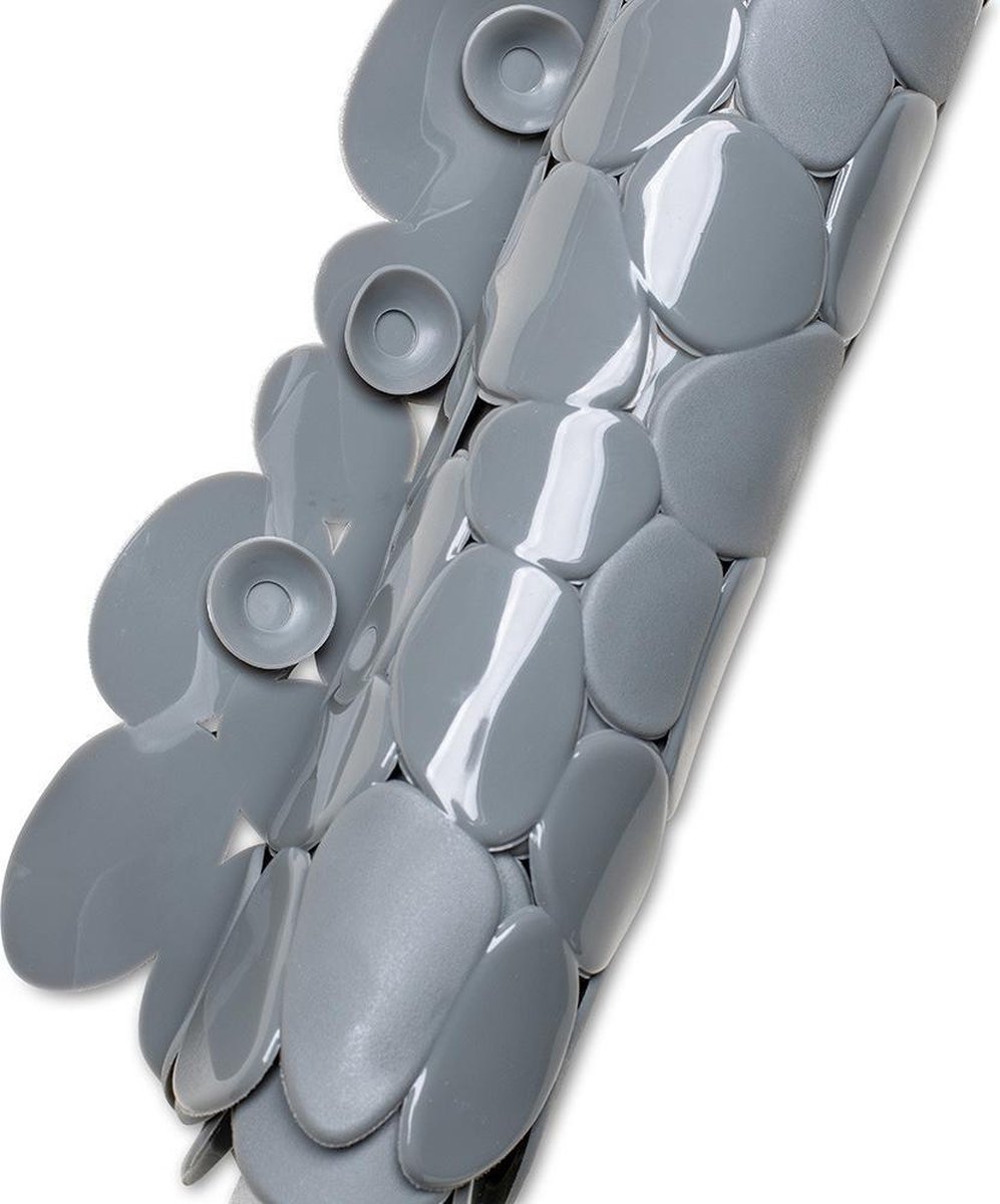 Grijze Anti-slip Douche Mat 53 X 53 Cm Vierkant - Badmatjes - Grijs