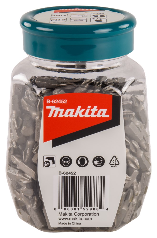 Makita Schroefbit PH2X25mm pot 250st - B-62452