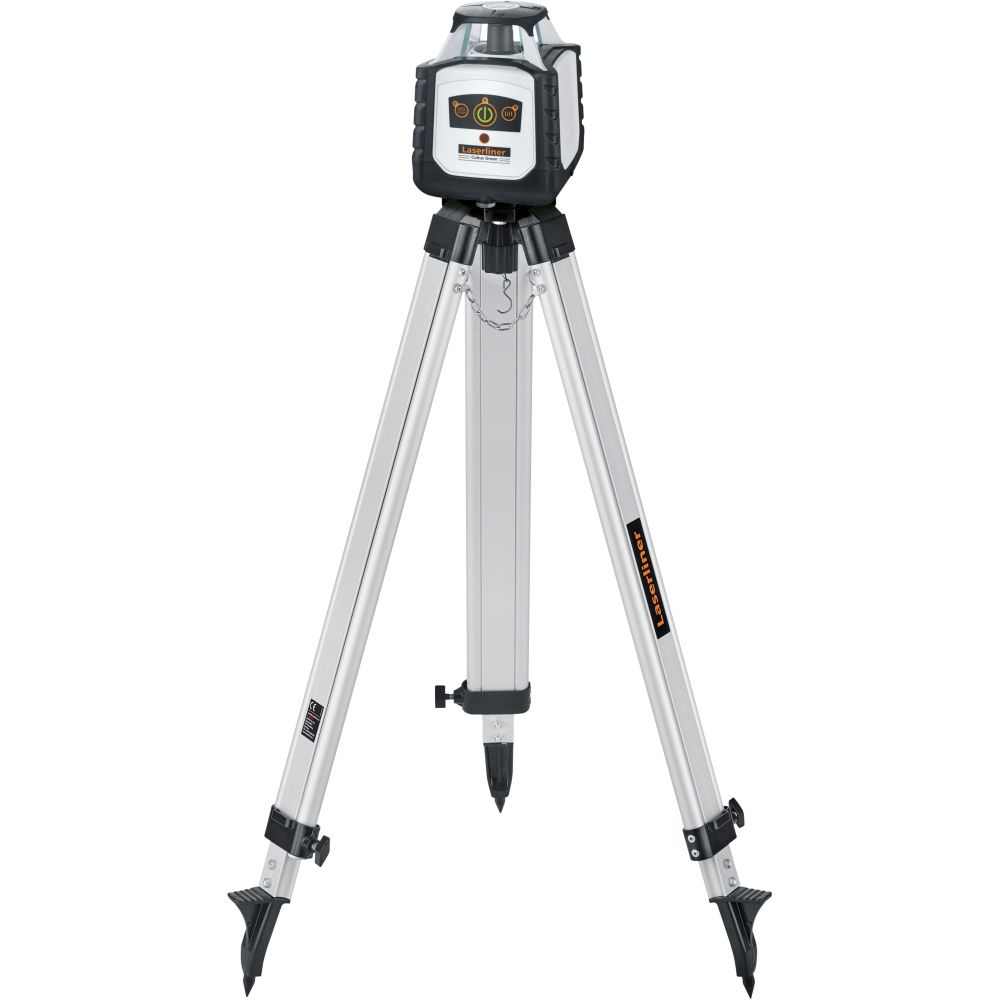 Laserliner Cubus G 210 S | Set |e Rotatielaser | Licht-statief 150 cm | Telescopische nivelleerlat 4 m en laserontvanger - Groen