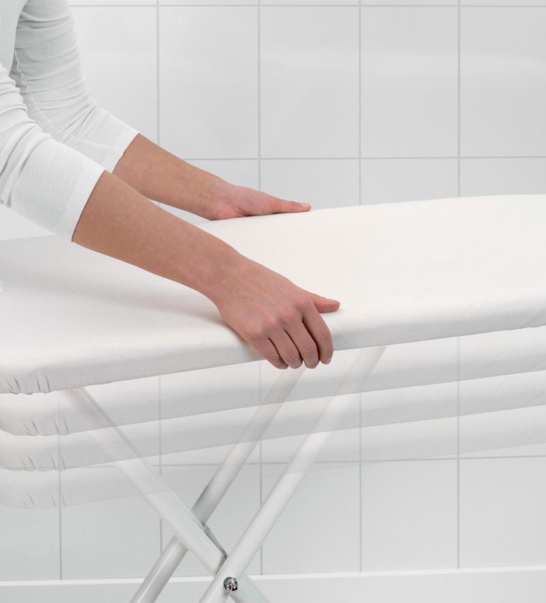 Brabantia Strijkplank C, 124x45 Cm Spring Bubbles Met Solide Strijkijzerhouder - Black - Grijs