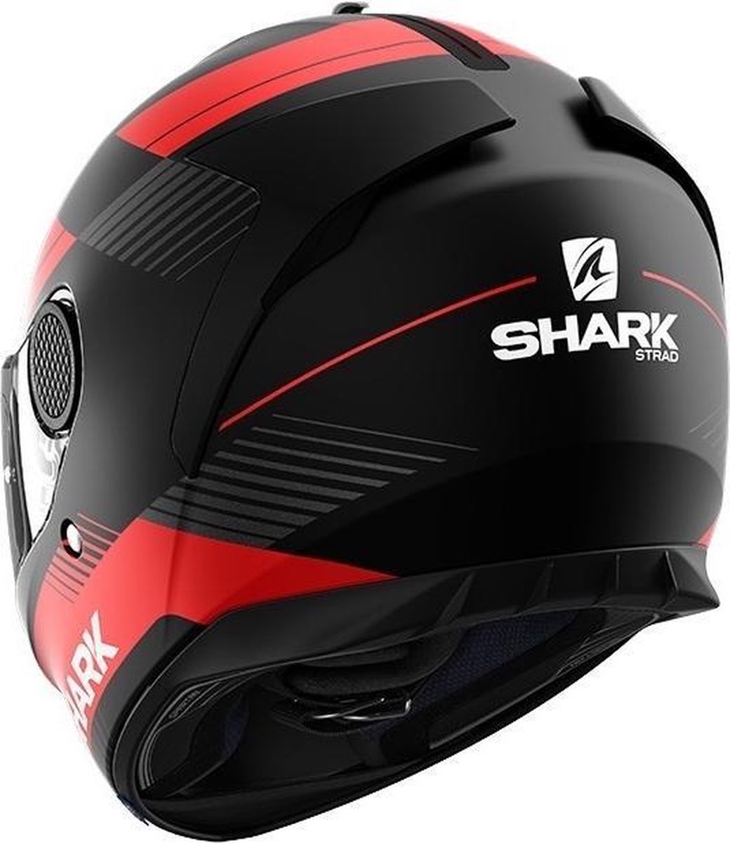 Shark Integraalhelm Spartan 1.2 Strad + Bivakmuts - Antraciet Zilver - Zwart