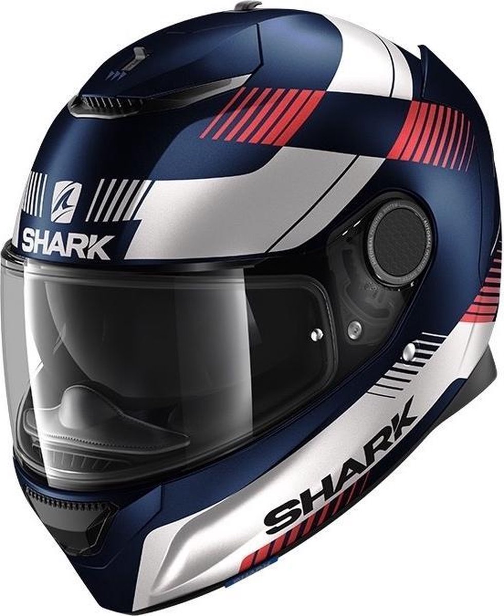 Shark Integraalhelm Spartan 1.2 Strad + Bivakmuts - Antraciet Zilver - Zwart
