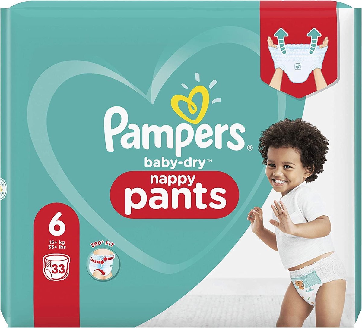 Pampers Baby-dry Pants Luiers Maat 6, 33 Slipjes